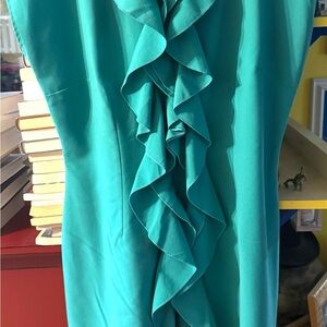 EUC: DARLING Light Teal/Seafoam Green/Aqua Ruffle Dress! Think Easter 🐣 🐣 💗💗